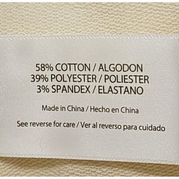 Wildfox Relaxed Fit Super Soft Sweatshirt And Short Lounge Pajama Set XL Cream - Picture 5 of 12